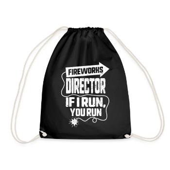 Fireworks Director Wenn ich dich renne, renne am 4. Juli - Turnbeutel - Schwarz - Vorne