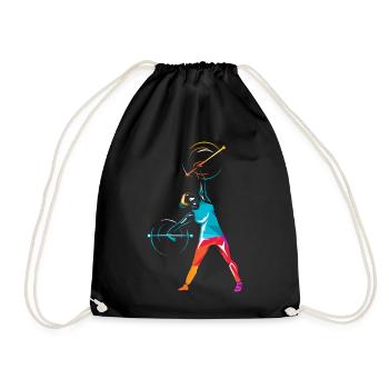 Baton Twirling - Turnbeutel - Schwarz - Vorne