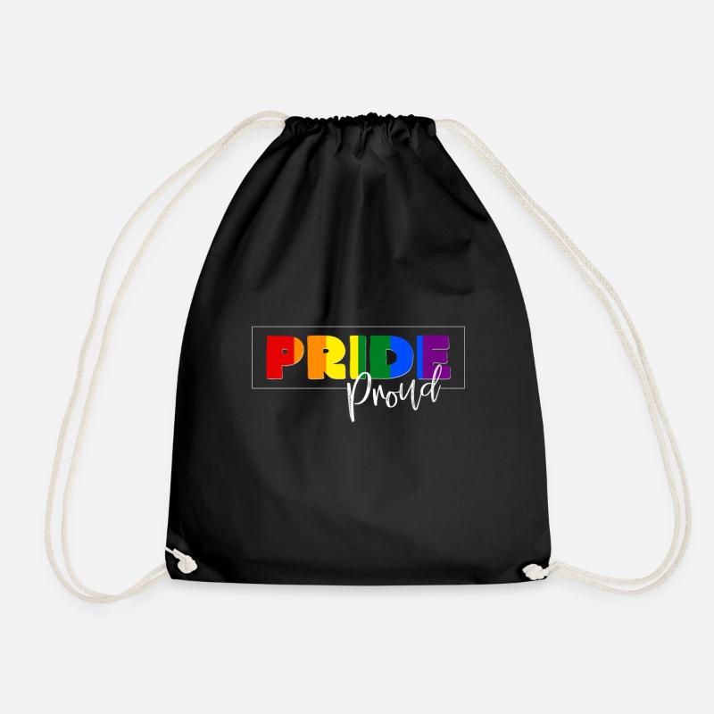 Gay Pride - Turnbeutel - Schwarz