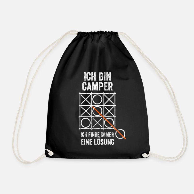 Camper Campingurlaub Camping Campen - Turnbeutel - Schwarz