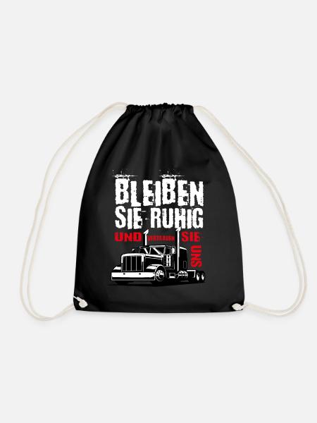 Trucker, was sonst I Dieselholics I LKW Fahrer - Turnbeutel - Schwarz