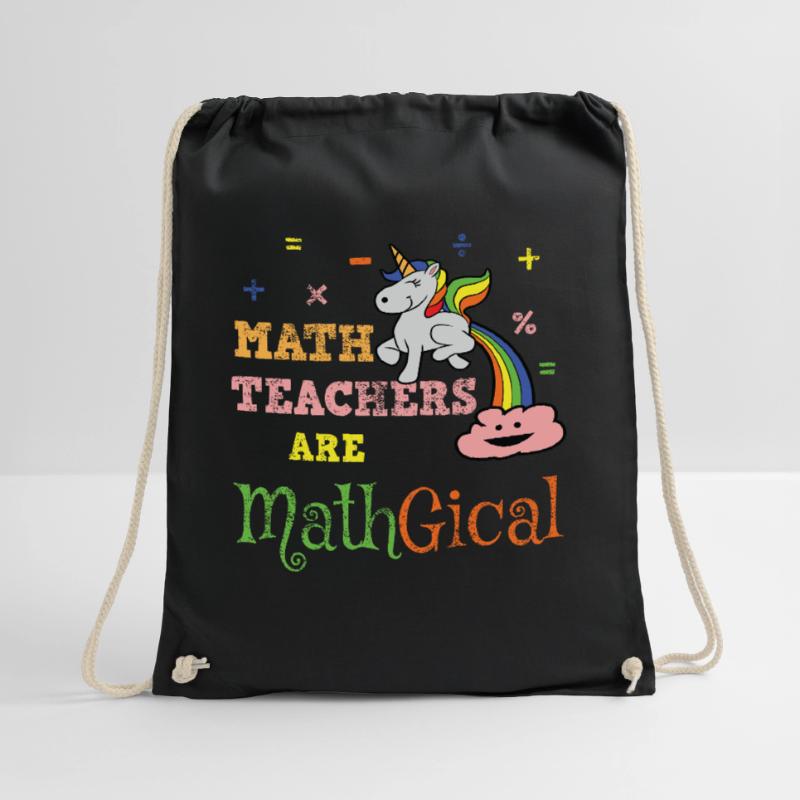 Math math teacher Drawstring Bag