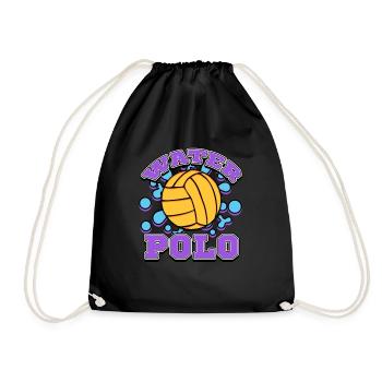 Water polo - Drawstring Bag - black - Front