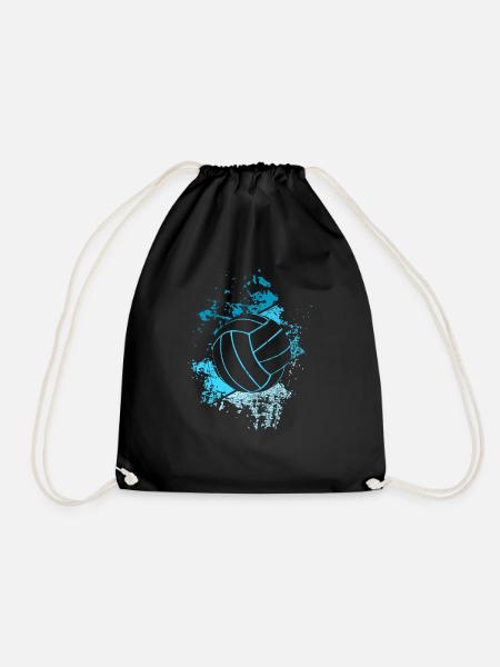Retro Volleyballspieler Volleyball - Turnbeutel - Schwarz