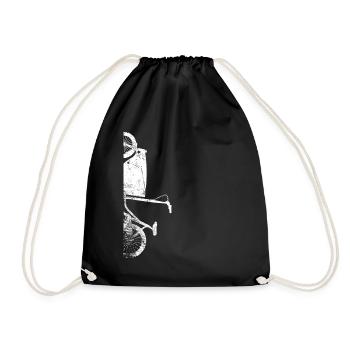 Cadeau de vélo de vélo cool messenger - Sac de sport léger - noir - Devant
