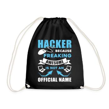 Hacker Awesome Hacker - Sac de sport léger - noir - Devant