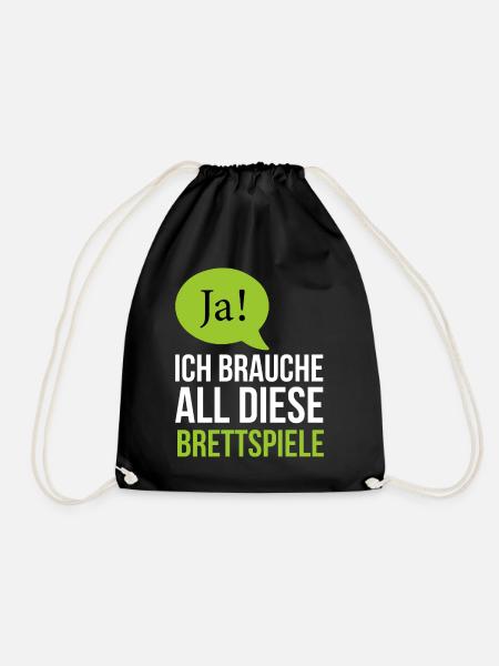 Brettspiel Brettspiele Tabletop RPG Schach Witzig - Turnbeutel - Schwarz