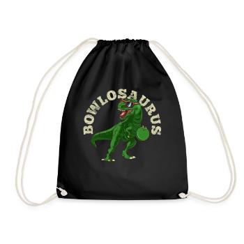 bowling - Drawstring Bag - black - Front
