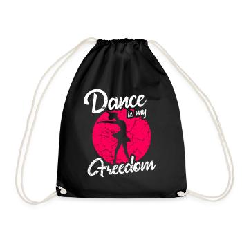 Dancing ballet - Drawstring Bag - black - Front