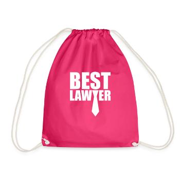 Law firm team lawyer attorney lawyer - Drawstring Bag - fuchsia - Front