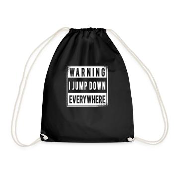 Skydiver Skydive Skydiving Fall - Sac de sport léger - noir - Devant