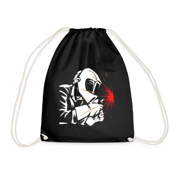 welder - Drawstring Bag - black - Front