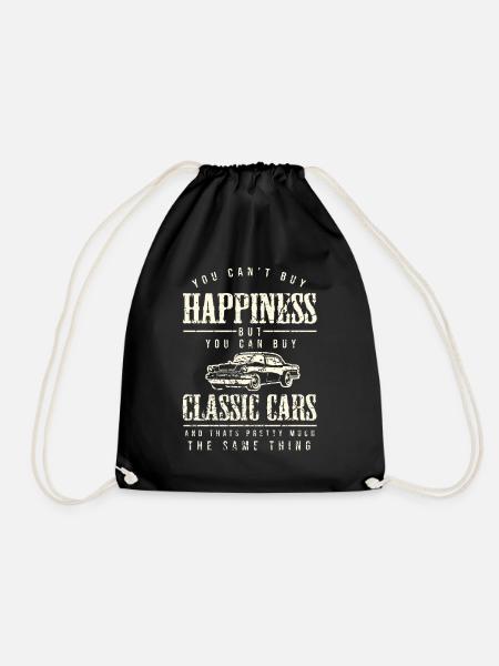 I love Classic Cars - Ich liebe Autos. - Turnbeutel - Schwarz