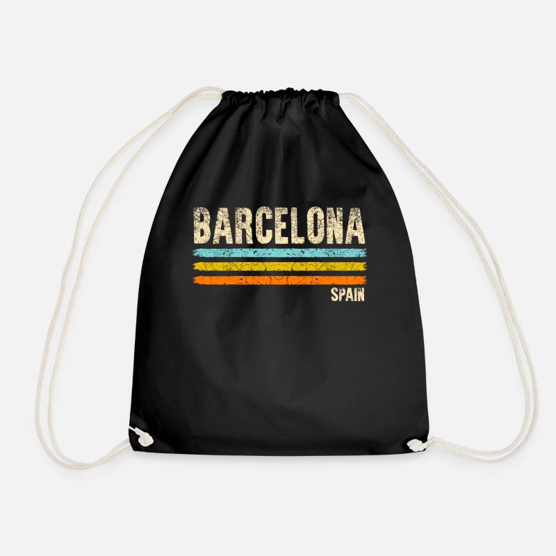 Barcelona - Turnbeutel - Schwarz