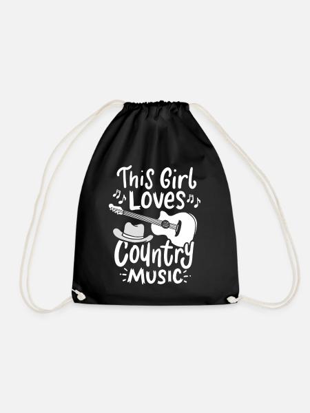 Country Music - Turnbeutel - Schwarz