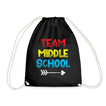 Middle school - Drawstring Bag - black - Front