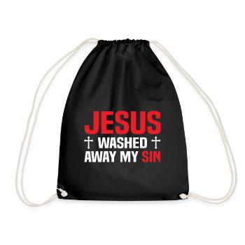 Jesus Christus - Turnbeutel - Schwarz - Vorne