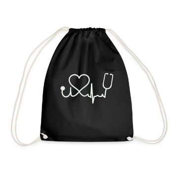 Infirmière - Sac de sport léger - noir - Devant