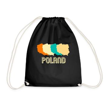 Pologne Polska - Sac de sport léger - noir - Devant