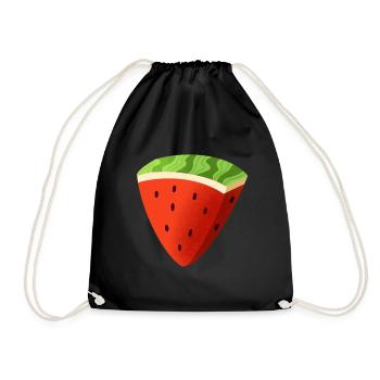 Pastèque - Sac de sport léger - noir - Devant