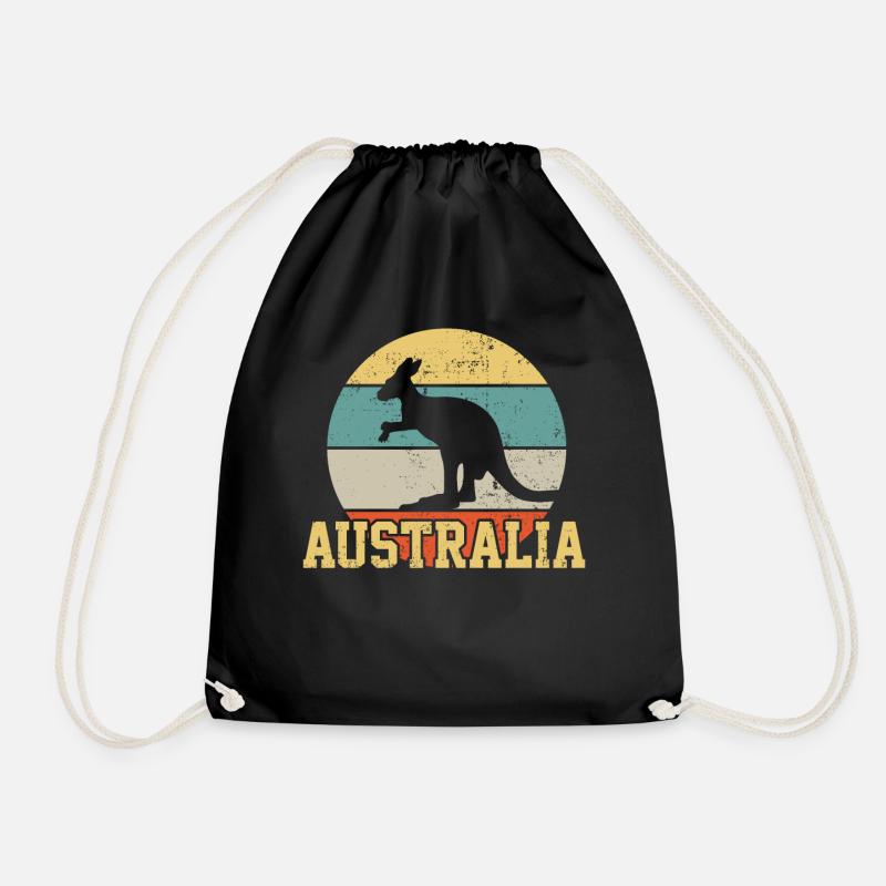 Australien - Turnbeutel - Schwarz