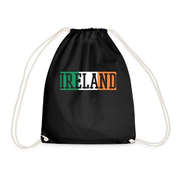 Irland - Turnbeutel - Schwarz - Vorne