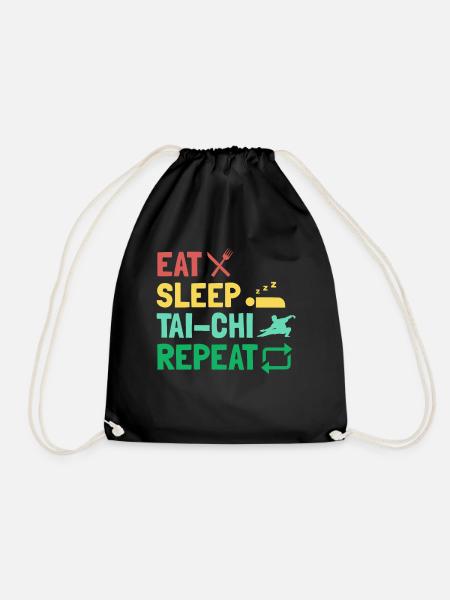 Tai Chi T'ai Chi Ch'uan Lustiges Geschenk - Turnbeutel - Schwarz
