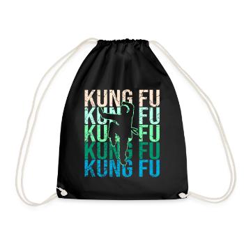 Kung Fu - Turnbeutel - Schwarz - Vorne
