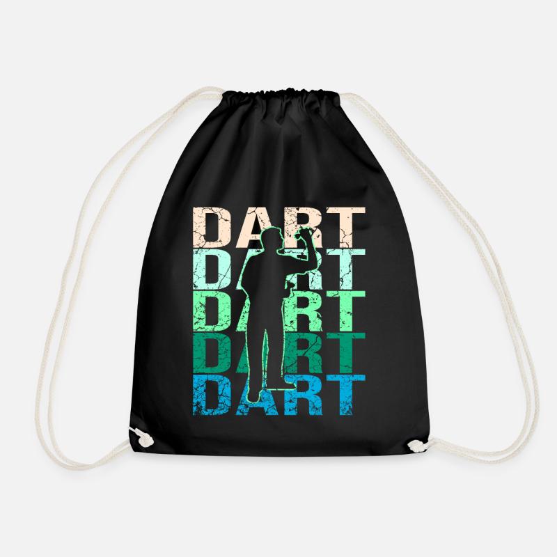 Dart Darts - Turnbeutel - Schwarz