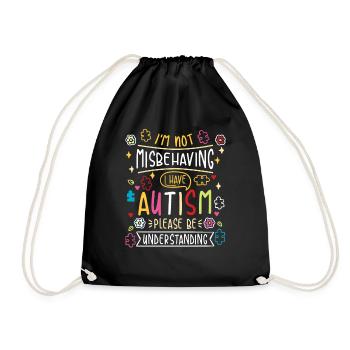 Autismus Autism - Drawstring Bag - black - Front