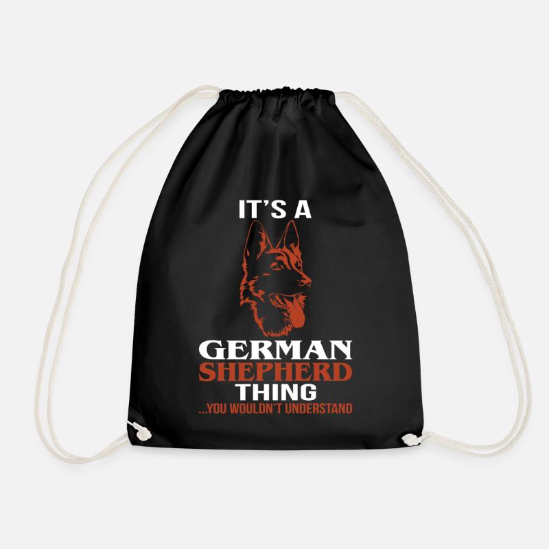 Deutscher Schäferhund - Turnbeutel - Schwarz