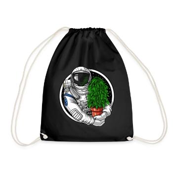 Astronaut Weed Grower - Turnbeutel - Schwarz - Vorne