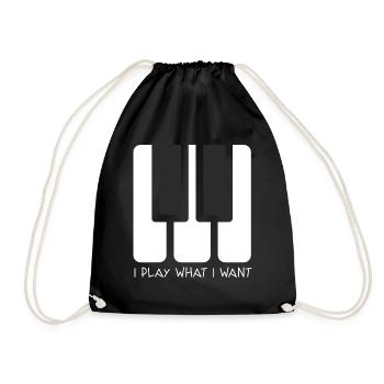 JE JOUE CE QUE JE VEUX - Sac de sport léger - noir - Devant