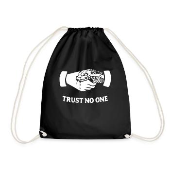 Ne faites confiance à personne - Sac de sport léger - noir - Devant