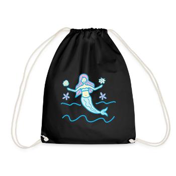 Sirène - Sac de sport léger - noir - Devant