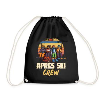 Apres ski crew - Drawstring Bag - black - Front