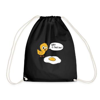 chick - Drawstring Bag - black - Front