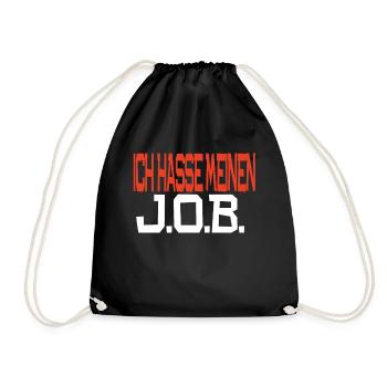 Ich hasse meinen Job - Turnbeutel - Schwarz - Vorne
