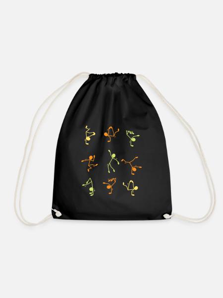 Breakdance - Drawstring Bag - black
