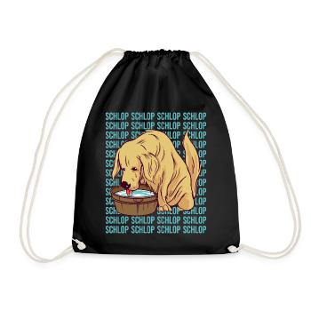 Schlop Schlop Meme Dog Golden Retriever - Sac de sport léger - noir - Devant