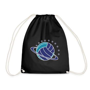 Planet Ball - Turnbeutel - Schwarz - Vorne