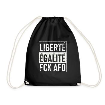 Liberte Egalite FCK AFD - Drawstring Bag - black - Front