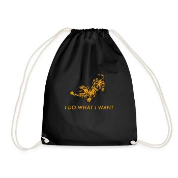 Tiger Big Cat Exotic Je fais ce que je veux - Sac de sport léger - noir - Devant