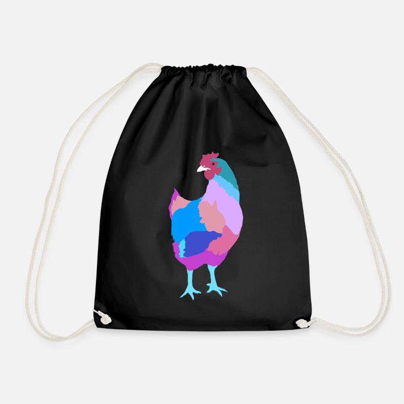 Poule poulet - Sac de sport léger - noir