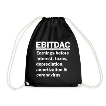 EBITDAC EBITDA - Drawstring Bag - black - Front