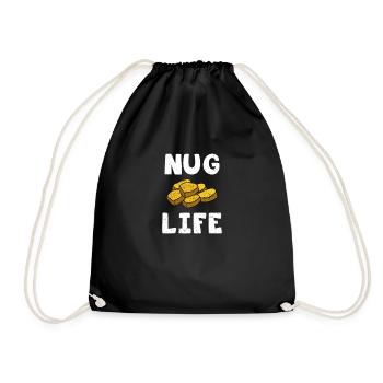 Nug Life - Drawstring Bag - black - Front