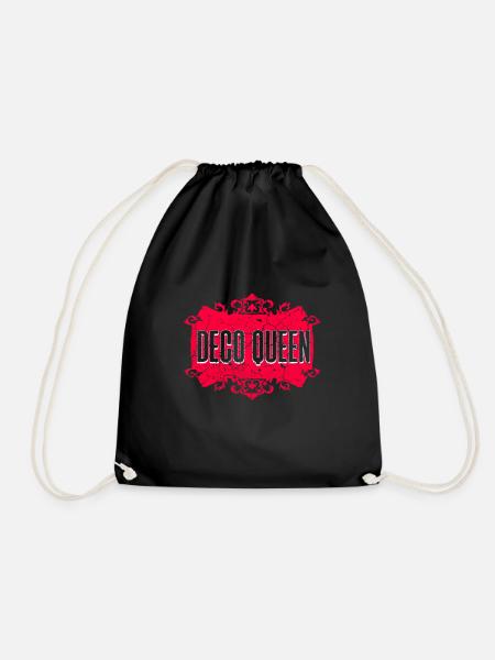 Deco Queen - Deko Königin - Turnbeutel - Schwarz
