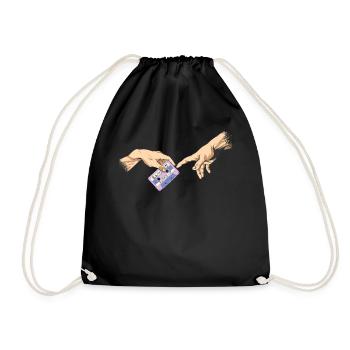 Chemise Vaporwave Cassette Gott Aesthetic Synthwave - Sac de sport léger - noir - Devant