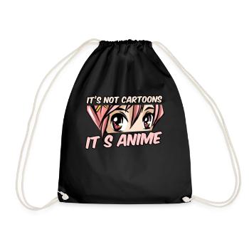 Ce ne sont pas des dessins animés, c'est un anime - Manga - Sac de sport léger - noir - Devant