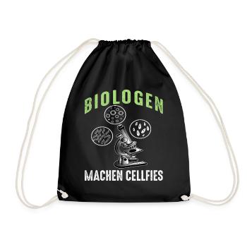 Biologen Machen Cellfies - Turnbeutel - Schwarz - Vorne